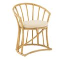 Chaise Rotin et Coussin "howard" 70cm Naturel