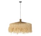 Lampe Suspension En Raphia "menthe à L'eau" 80cm Naturel