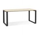 Bureau Design "abigano" 160cm Naturel et Noir