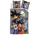 Parure De Lit Réversible Dragon Ball Z Avec Les Personnages Principaux - 140 Cm X 200 Cm