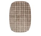 Byron V - Tapis Contemporain Ovale - Couleur - Brun, Dimensions - 160x230 Cm