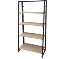 Etagère Bibliothèque Indus Pliable Dock - L. 64 X H. 128 Cm - Noir