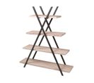 Etagère Pyramide Industrielle Dock - L. 120 X H. 138 Cm - Noir