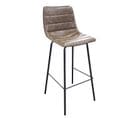 Tabouret De Bar Industriel Brooklyn - H. 92 Cm - Kaki