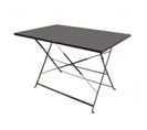 Table à Manger Table De Jardin Pliable Rectangulaire En Métal Gris Anthracite 110x70xh70cm