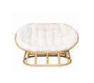 Canape Papasan En Rotin Avec Coussin 172x109xh100cm Canape En Rotin - Le Rotin