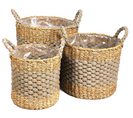 Panier Seagrass En Algue Marine Et Jute  H25cm/h28cm/h32cm Mix