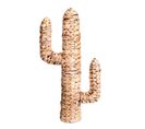 Cactus En Jacinthe D'eau Tressée Natural Living - H. 80 Cm - Marron