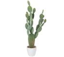 Plante Artificielle En Pot "cactus" 135cm Vert