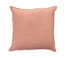 Coussin Déco Carré "faded" 45x45cm Rose Pêche