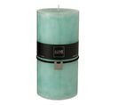 Bougie Cylindrique Déco "junina" 20cm Bleu Aqua