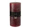 Bougie Cylindrique Déco "junina" 20cm Cerise