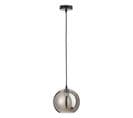 Lampe Suspension En Verre "miroir" 20cm Argent