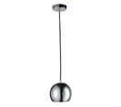 Lampe Suspension En Métal "round" 15cm Argent