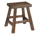 Tabouret Rectangulaire En Bois "kelig" 35cm Marron