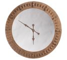 Horloge Miroir En Bois "chronos" 119cm Naturel