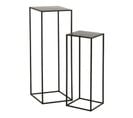 Lot De 2 Tables D'appoint "lovra" 85cm Noir