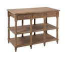 Console 6 Tiroirs En Bois "bianca" 131cm Naturel