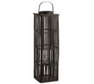 Lanterne Déco En Bambou "longue" 89cm Noir