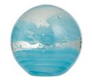 Presse-papier Design En Verre "cyclone" 12cm Bleu