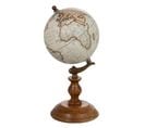 Statuette Déco Sur Pied "globe" 28cm Naturel