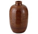 Vase Design En Céramique "ethnique" 52cm Marron