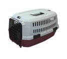 Caisse De Transport Viaggio Carrier M 68x47,6x45cm Bordeaux Et Gris Pour Chien