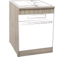 Meuble Bas De Cuisine 60 Cm Chêne Clair Pour Plaque Et Four - Mpf60-cc