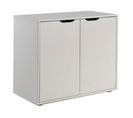 Commode 2 Portes Enfant "pino" 86cm Blanc