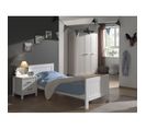 Pack - Lit Enfant, Chevet et Armoire "lewis" Blanc