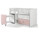 Lit Combiné Compact "bonny" 90x200cm Rose