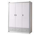 Armoire 3 Portes "bonny" 202cm Gris