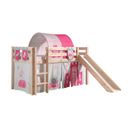 Pack - Lit Enfant, Tente, 3 Pochettes et Tunnel "pino Princesse" Naturel