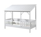 Lit Cabane Enfant En Bois "housebed Iii" 90x200cm Blanc