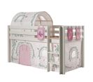 Pack - Lit Enfant, Tente, Tunnel et 3 Pochettes "pino Birdy" Blanc