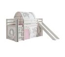 Pack - Lit Enfant Toboggan, Tente et Tunnel "pino Birdy" Blanc