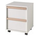 Caisson De Bureau 2 Tiroirs "london" 60cm Blanc