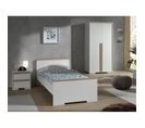 Pack - Lit Enfant, Chevet et Armoire "london" Blanc