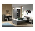 Chambre Complète Enfant 6p "london" Gris Anthracite