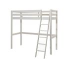 Pack - Lit Mezzanine Enfant et Lit Simple "pino" 90x200cm Blanc