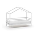 Lit Cabane 90x200 Sommier Inclus Chicago - Blanc