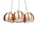 Lampe Suspension "grappe" 45cm Cuivre