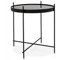 Table D'appoint Ronde Pliable "minois" 45cm Noir