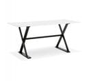 Table Design En Verre "trinidad" 160cm Blanc