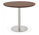 Table De Repas Design "kansas" 90cm Noyer