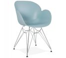 Fauteuil Design "katana" 82cm Bleu