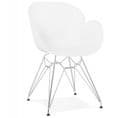 Fauteuil Design "katana" 82cm Blanc