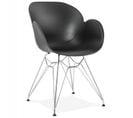 Fauteuil Design "katana" 82cm Noir