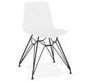 Chaise Design "spider" 83cm Blanc et Noir