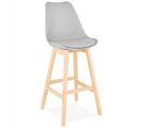 Tabouret De Bar Scandinave "elise" 112cm Gris